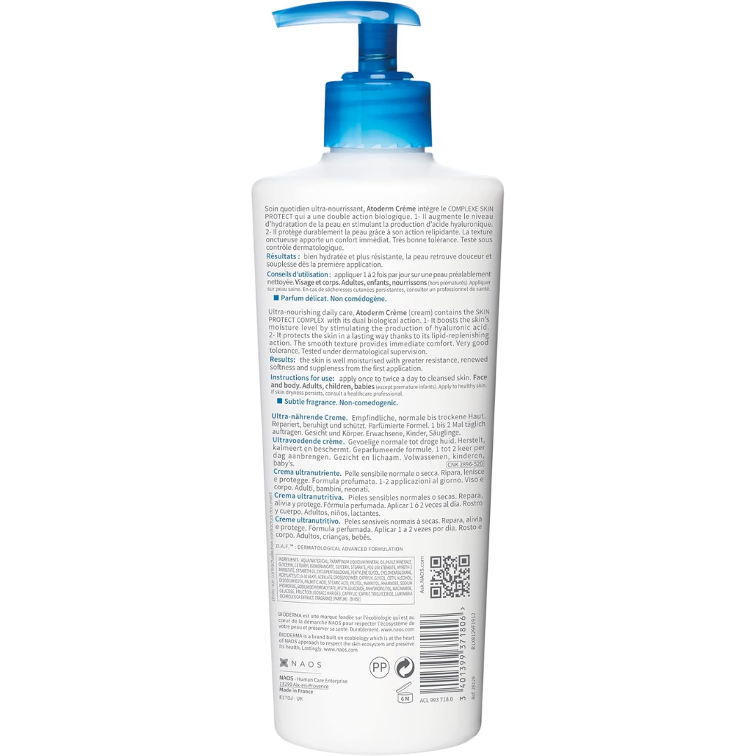 Bioderma Atoderm Nourishing Cream, 500 ml
